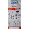 Escalera de tijera doble Krause Dopplo plata