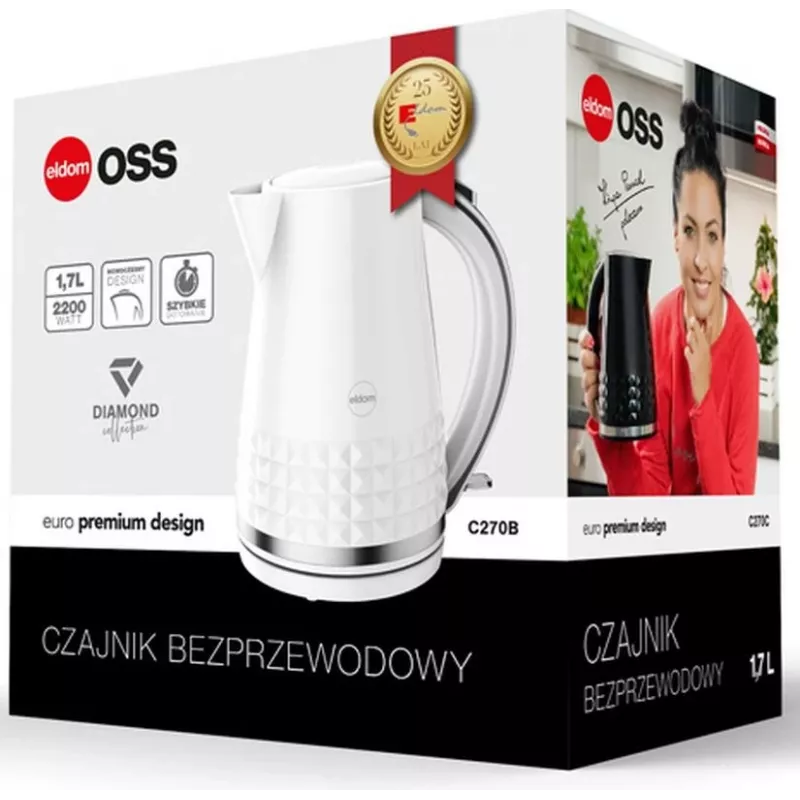 ELDOM C270B hervidor 1,7 L 2150 W