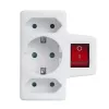 Maclean MCE215 adaptador de enchufe múltiple, 1x16 A + 2x2,5 A Schuko