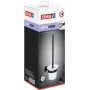 Tesa MOON Negro - Escobilla de WC y soporte - Negro - Blanco - Vidrio - Metal - 112 mm - 145 mm
