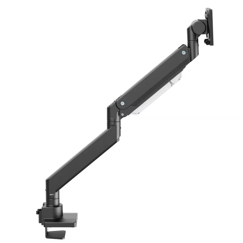 Maclean MC-968 Soporte de monitor de doble brazo con muelle de gas 17-57 27 kg Carga pesada Estable Totalmente articulado Soporte Máx VESA 200x200