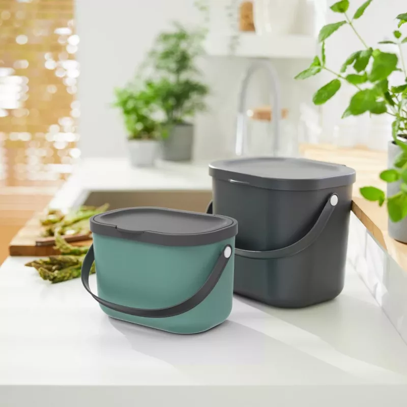 Rotho Albula contenedor para clasificar residuos 6 l, antracita