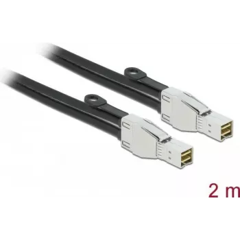 Cable PCI Express DeLOCK Mini SAS HD SFF-8674 a SFF-8674 2 m