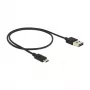 Cable USB DeLOCK 83845 USB 2.0 0,5 m USB A Micro-USB B negro