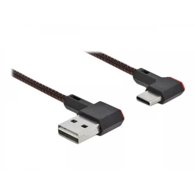 Cable USB DeLOCK EASY-USB 2.0 conector macho Type-A a conector macho Type-C 0,5 m negro
