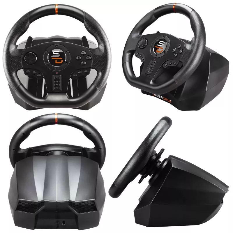 Volante + pedales gaming Subsonic SA5595-PC negro USB