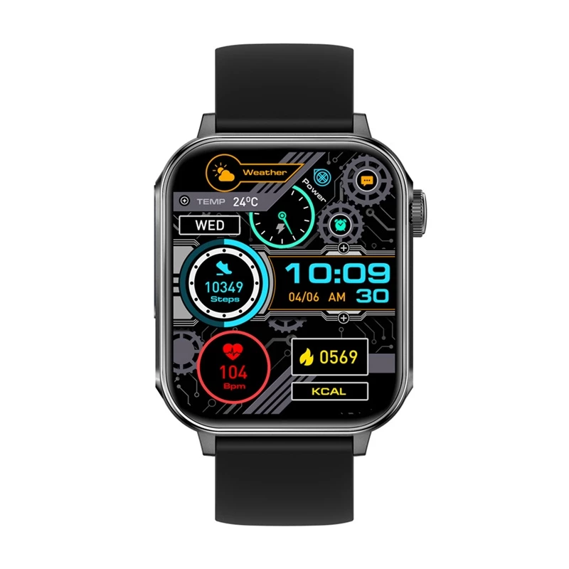 Smartwatch Colmi P80 negro – wearable de muñeca, pantalla en color, seguimiento de salud y actividad