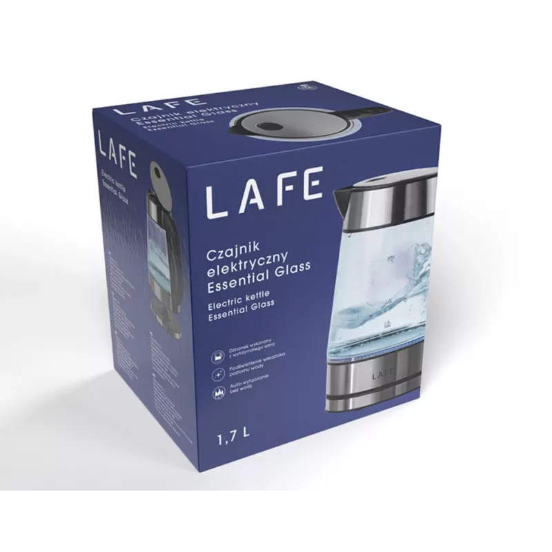 Hervidor de cristal LAFE LAFCZA47618 – 1,5 L de capacidad, 100% reciclable