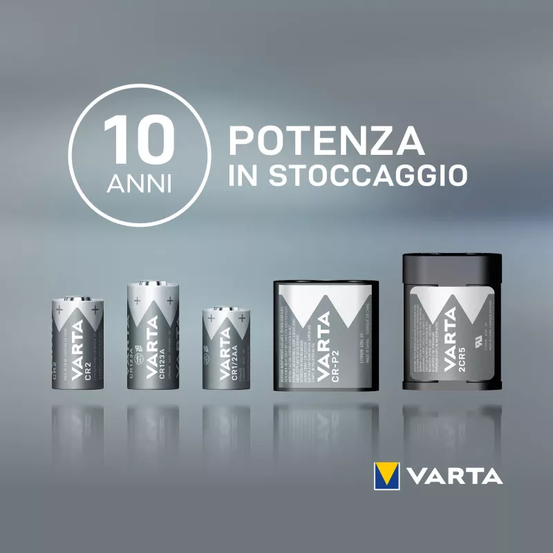 Varta pila de litio CR123A 3V 1600mAh para cámara