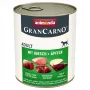 ANIMONDA GranCarno Adult ciervo y manzana, comida húmeda para perros, 800 g