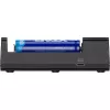 XTAR MC6C cargador multislot inteligente para celdas cilíndricas de Li-Ion, 6 ranuras, compatible con 18650/21700/AA, entrada 5V, negro