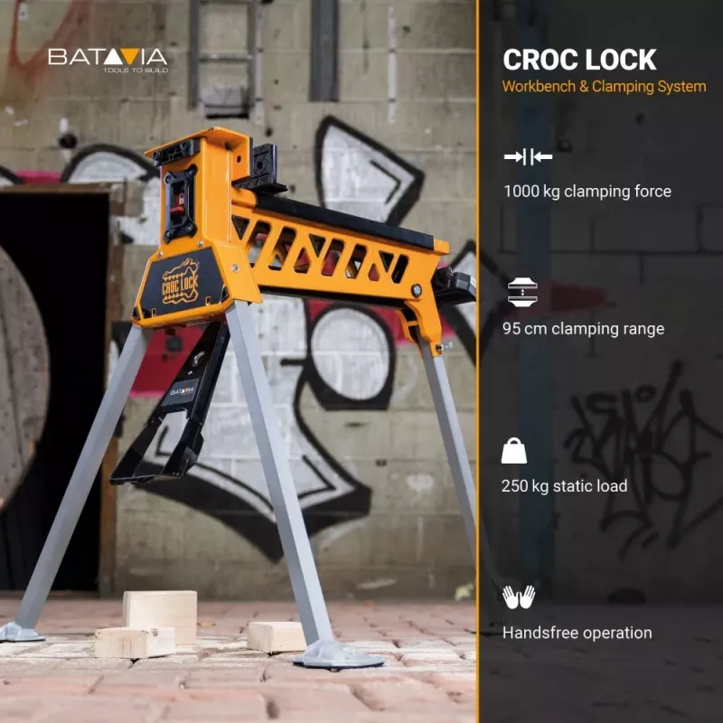 Batavia B.V. | Croc Lock banco de trabajo y estación de sujeción