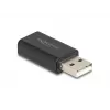 Adaptador de cable DeLOCK USB 2.0 tipo A 3,5 mm 4 polos negro 68001