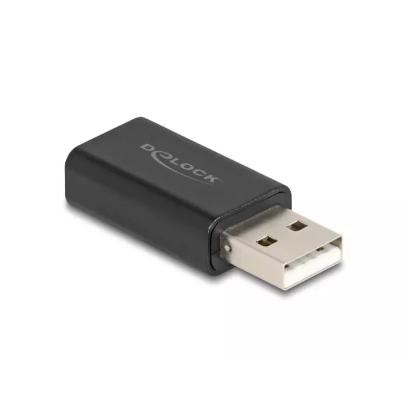 Adaptador de cable DeLOCK USB 2.0 tipo A 3,5 mm 4 polos negro 68001