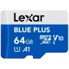 Tarjeta de memoria MicroSDXC Lexar BLUE PLUS 64 GB UHS‑I 100 MB/s U1 V10 (azul)