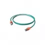 Easylan CS1OAADAD0030 Cable de red RJ45, cable de red CAT 6a S/FTP 3 m gris con LED 1 ud.