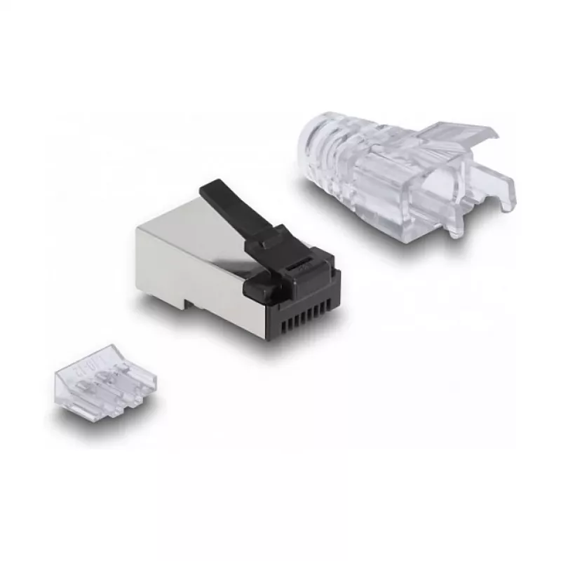 Conector modular RJ45 DeLOCK Cat.6 50 uds. set con lengüeta resistente