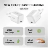 Cargador USB-C YENKEE G45 VOLT 45W Power Delivery 3.0, salida 3A