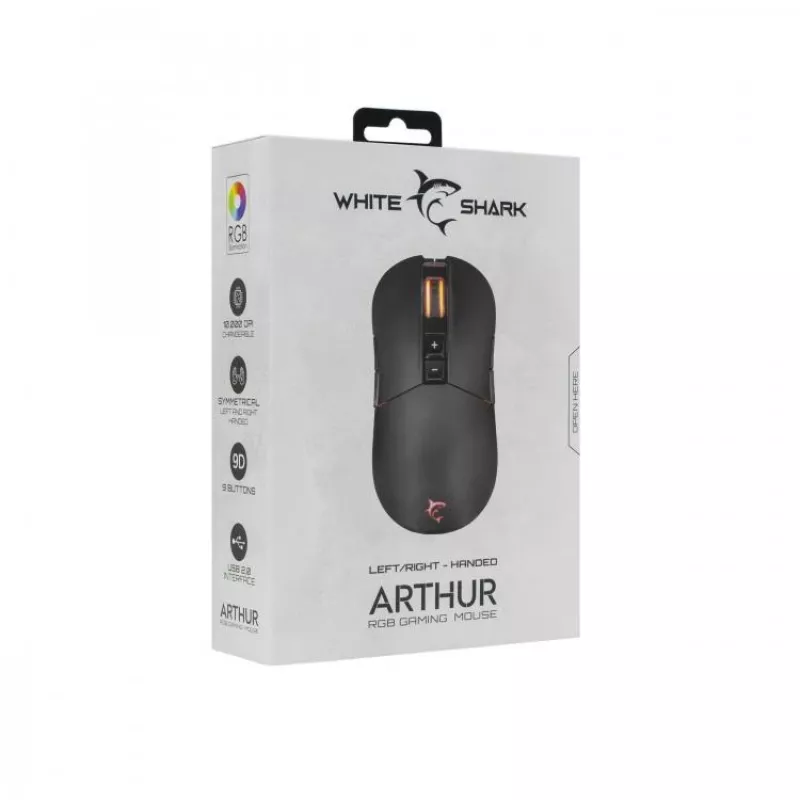 Ratón White Shark ARTHUR USB Type-A