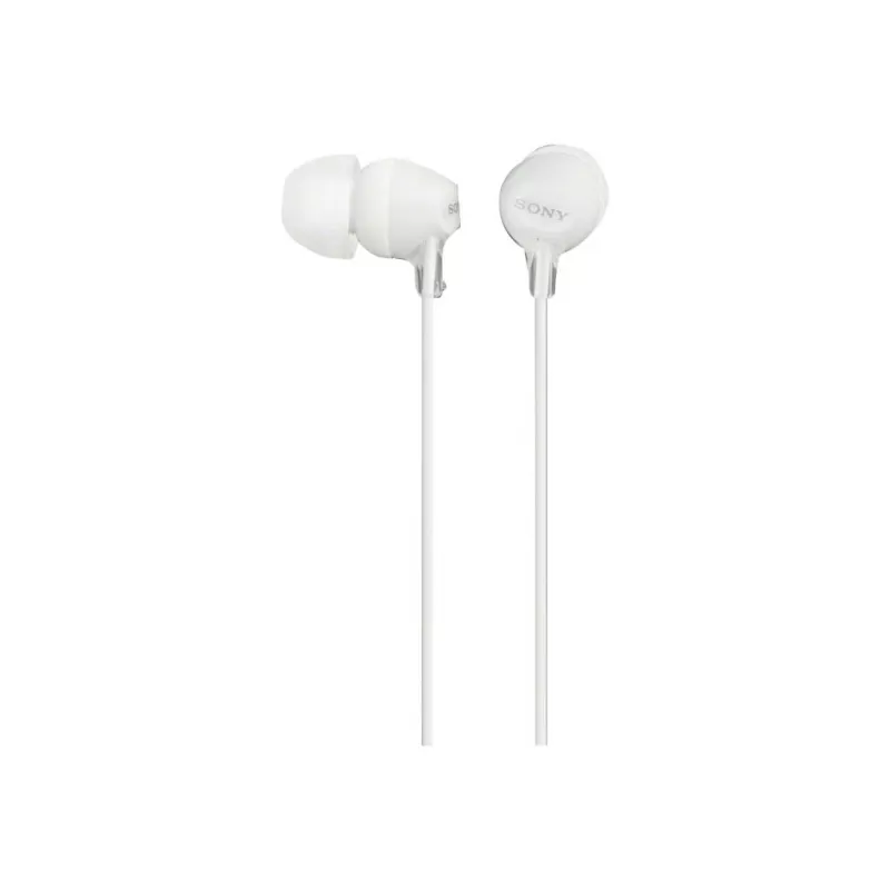 Sony MDR-EX15LP, con cable, 8 - 22000 Hz, música, 3 g, auriculares, blanco