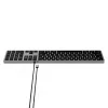 Teclado Satechi slim W3 USB-C con teclado numérico (gris espacial)