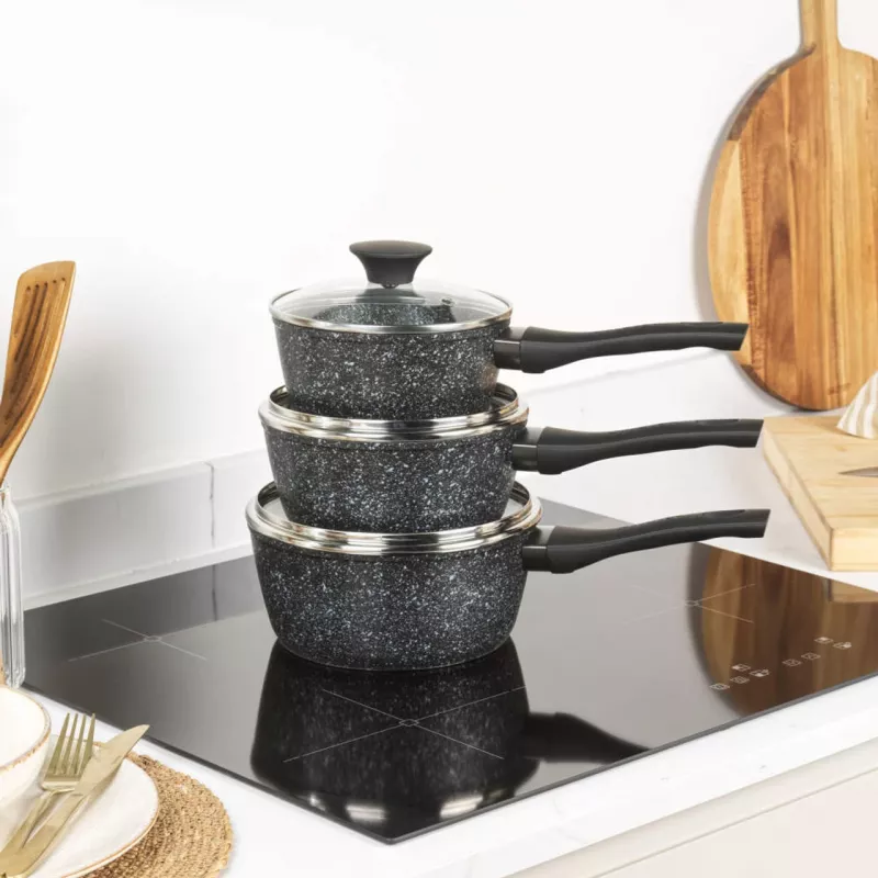 Set de cocina Salter BW11460BRMFOB 3 piezas aluminio negro