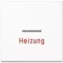 JUNG tecla para interruptor de control calefacción/emergencia A 590 H WW A590HWW
