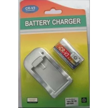 Batería recargable CR-V3 con cargador, Extra Digital DV00DV1219 — repuesto CRV3 con forma Kodak