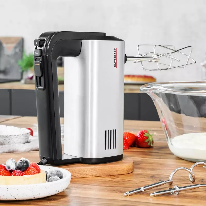 Gastroback 40983 Design Handmixer Pro batidora de mano, negro/plata