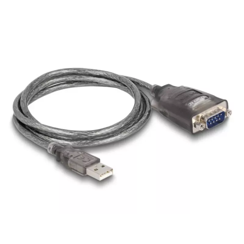 Adaptador de cable DeLOCK 61400 USB A RS-232 negro