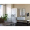 Armario de almacenamiento de baño Topeshop NEL 1K DK BPOŁ blanco 5 baldas