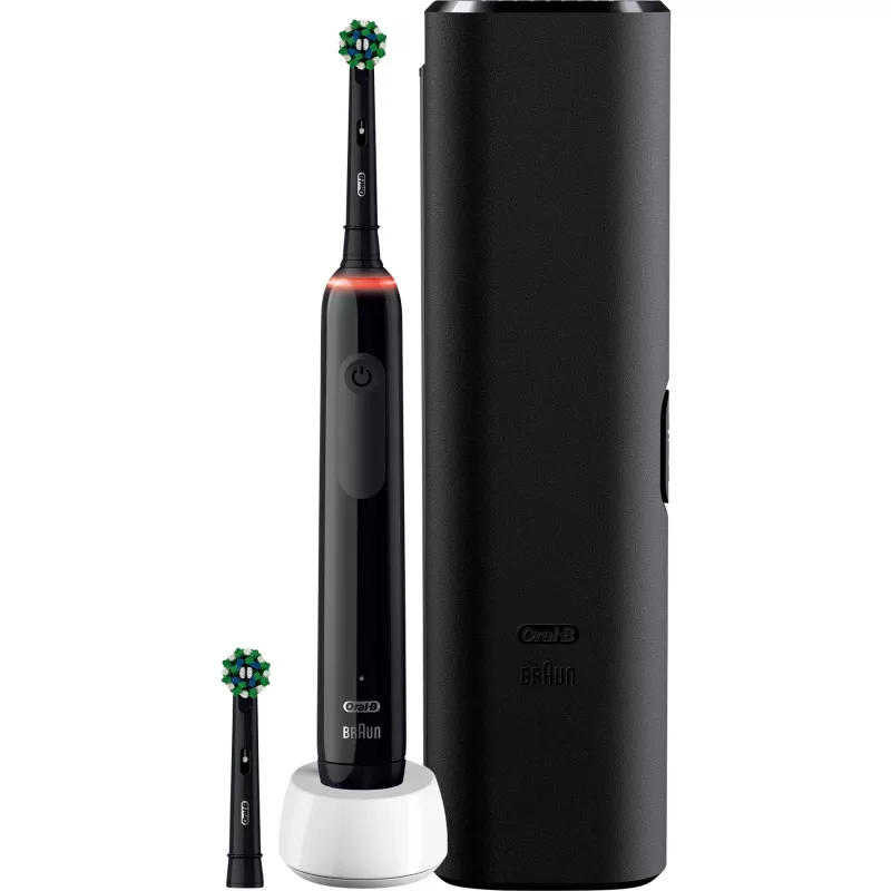 Cepillo de dientes eléctrico rotatorio Oral-B Pro 3 3500 para adultos Negro