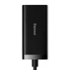 Baseus GaN3 Pro CCGP000101 cargador de sobremesa 100 W, 2x USB-C + 2x USB-A, PD 3.0, QC 4.0+, cable de 1,5 m, negro
