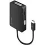 ALOGIC Premium Series - Adaptador de vídeo - 24 pin USB-C macho a 15 pin D-Sub (DB-15), HDMI, DVI hembra - Negro - Compatibilidad 4K (UCVGDVHD-ADP)