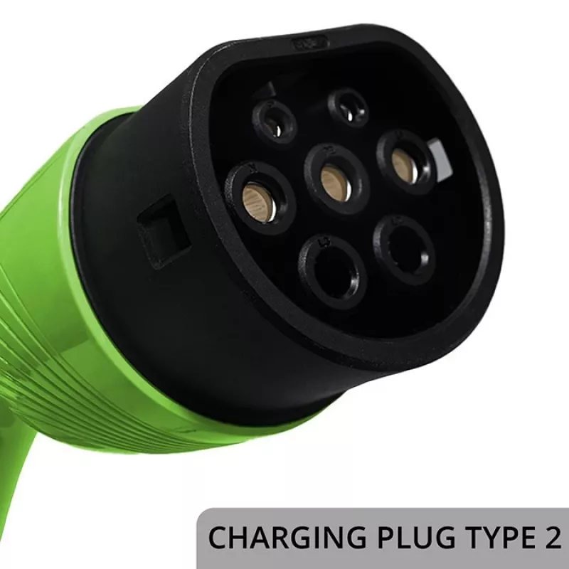 Cargador para coche eléctrico QOLTEC 22 kW 400 V WiFi (TUYA) con cable de 7 m
