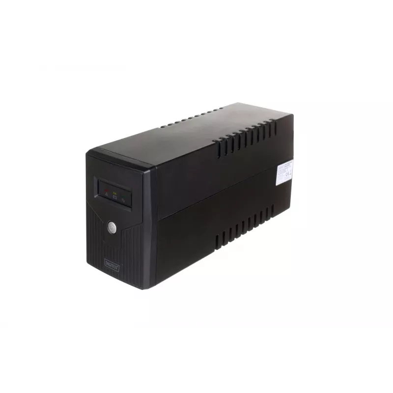 Sistema de alimentación ininterrumpida DIGITUS Line-Interactive DN-170064-B 800 VA (480 W), AVR, LCD, torre, 2 salidas AC, tipo F