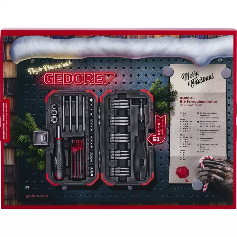 Calendario de adviento Gedore R33003151 2025 — calendario temático de herramientas, set limitado