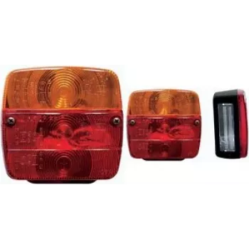 Piloto trasero para remolque IWH 616101 3 cámaras 12 V