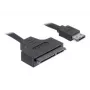 Cable SATA DeLOCK ESATAP-100 0,5m negro