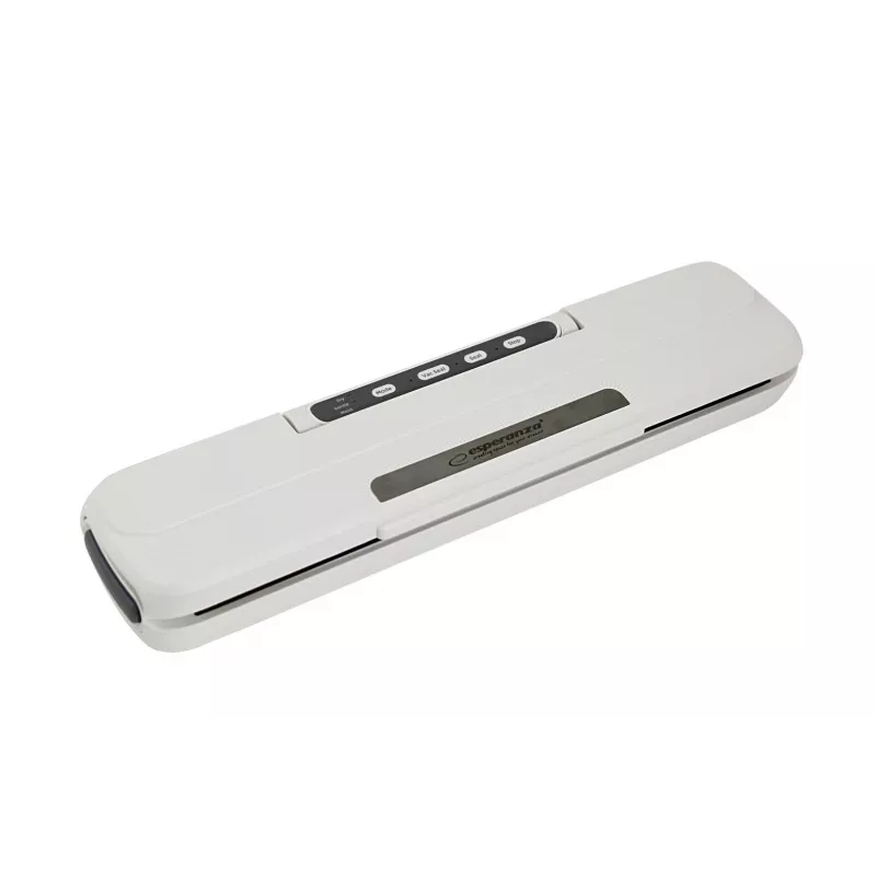 Envasadora al vacío de sobremesa ESPERANZA EKV002 — carcasa compacta de plástico, ancho de trabajo 30 cm, 110 W, blanca
