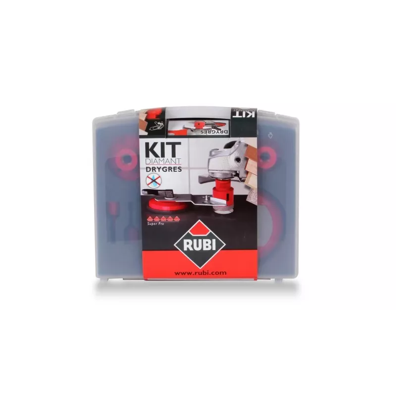 Juego de brocas RUBI 50996 — brocas de diamante Ø6, 8, 20, 35, 50, 68 mm, 6 uds.