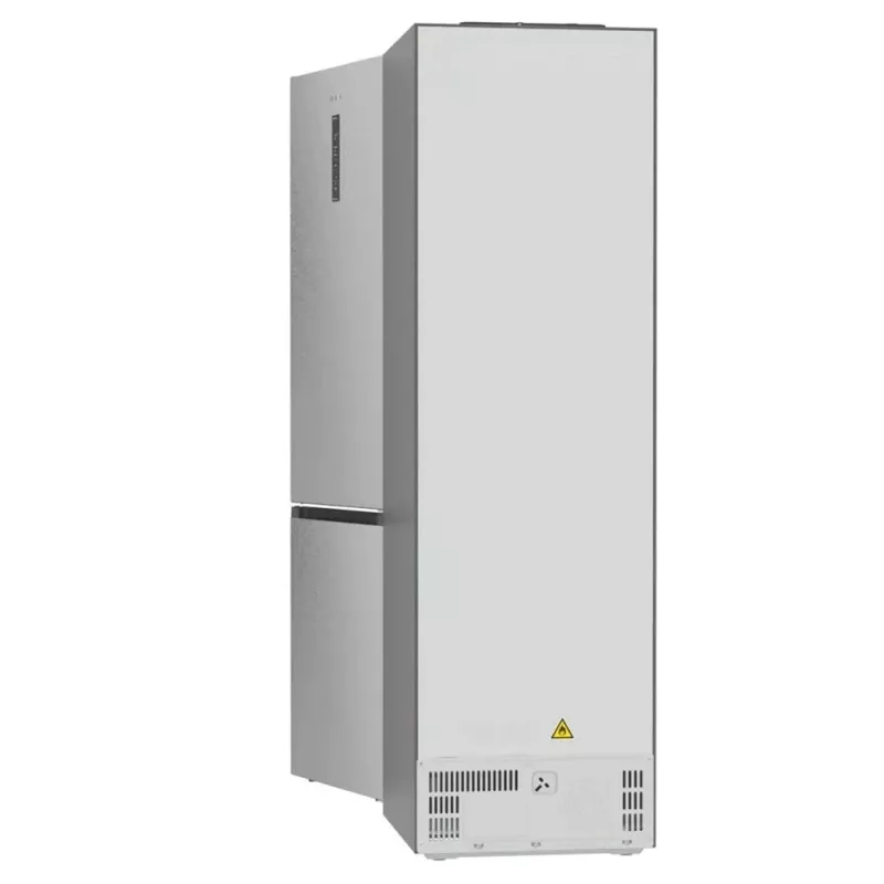 Gorenje NRB620E61X4WFE frigorífico combi, de libre instalación, NoFrost, 413 l (283 l frigorífico + 130 l congelador inferior), pantalla electrónica, iluminación LED, clase energética E, acero inoxidable