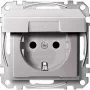 Merten MEG2310-0460 Toma de corriente CEE 7/3 aluminio (MEG2310-0460)
