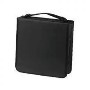 Funda para CD Hama Nylon 208, negra 208 discos