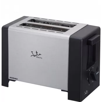 Tostadora JATA TT607 2 rebanadas 800 W negra acero inoxidable