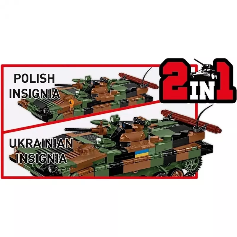Set de bloques Cobi Armed Forces BWP-1 2630 — set modelo del vehículo de combate de infantería anfibio polaco-ucraniano