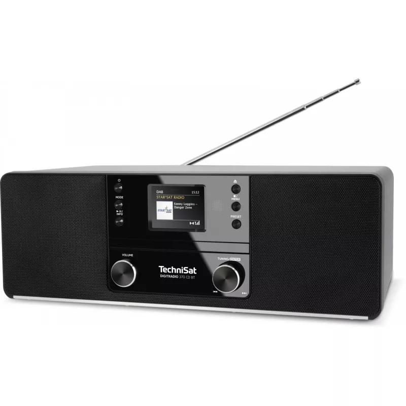 TechniSat DigitRadio 370 CD BT - sistema de audio - 2 x 5 vatios - negro