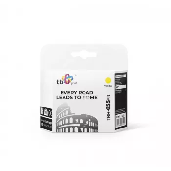 Cartucho de tinta TB compatible con HP 655, Amarillo, Ref.