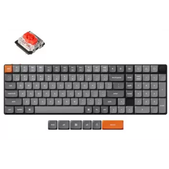 Teclado mecánico inalámbrico Keychron K17 MAX RGB Negro — diseño compacto, conexión Bluetooth y USB-C