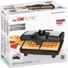 Clatronic WA 3606 gofrera 2 gofres negra, acero inoxidable 800 W